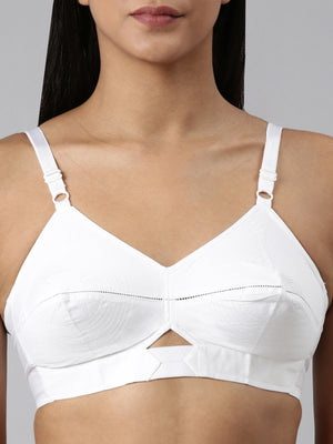 Buy Blossom Authentic Bra Round_Stitch Bra White-2