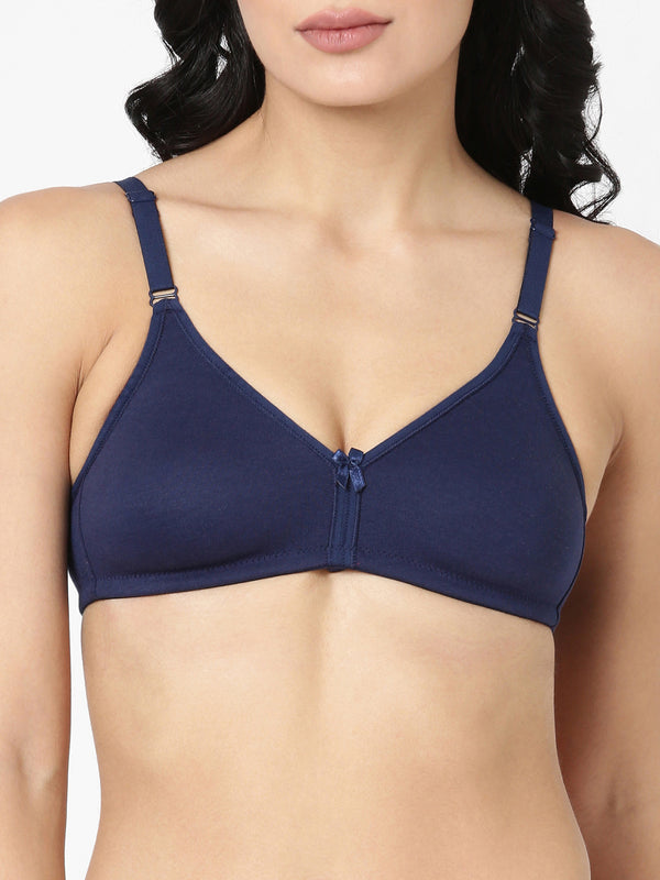 Buy_Blossom_Be_Positive_Cotton_Polyster_support_bra_square_back_neck_nav