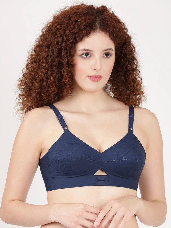 Buy Blossom Bra_Centre Elastic_PRIYASAJINI MIXED BRA_2511 BLUE 1