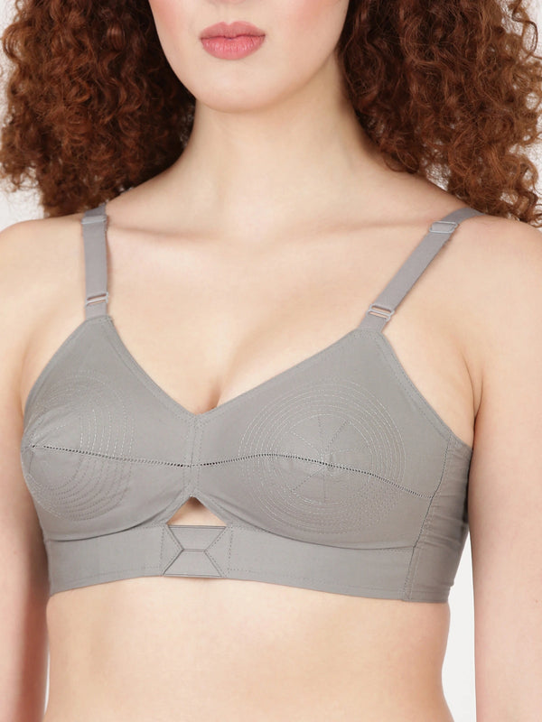 Buy Blossom Bra_Centre Elastic_PRIYASAJINI MIXED BRA_2511 GREY 2