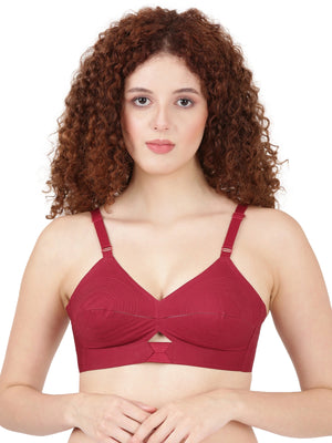 Buy Blossom Bra_Centre Elastic_PRIYASAJINI MIXED BRA_2511 MAROON 1