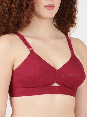 Buy Blossom Bra_Centre Elastic_PRIYASAJINI MIXED BRA_2511 MAROON 2