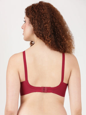 Buy Blossom Bra_Centre Elastic_PRIYASAJINI MIXED BRA_2511 MAROON 3