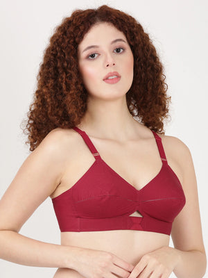 Priyasajini C & D - Full Coverage Round Stitch bra with Centre Elastic