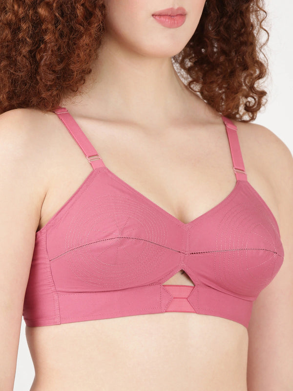 Buy Blossom Bra_Centre Elastic_PRIYASAJINI MIXED BRA_2511 ROSE GOLD 2