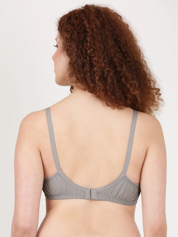 Buy Blossom Bra_Double Layered Cut and Sew_SAREE BRA_2511 DARK GREY 3