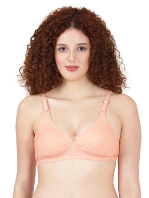 Buy Blossom Bra_Double Layered Cut and Sew_SAREE BRA_2511 PEACH 1