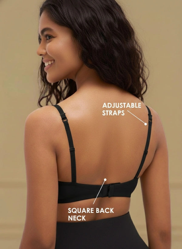 Featherlite - Padded Non-Wired Medium Coverage Ultra-Light Polyamide Bra