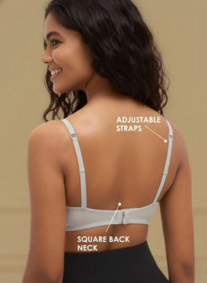 Featherlite - Padded Non-Wired Medium Coverage Ultra-Light Polyamide Bra