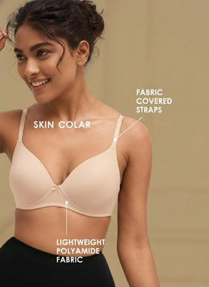 Featherlite - Padded Non-Wired Medium Coverage Ultra-Light Polyamide Bra