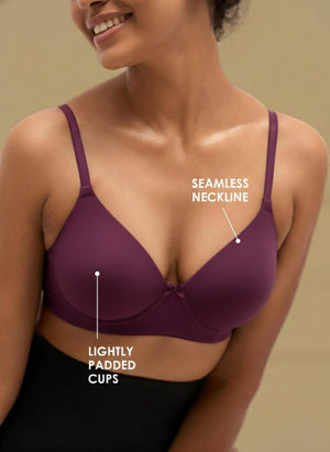 Featherlite - Padded Non-Wired Medium Coverage Ultra-Light Polyamide Bra