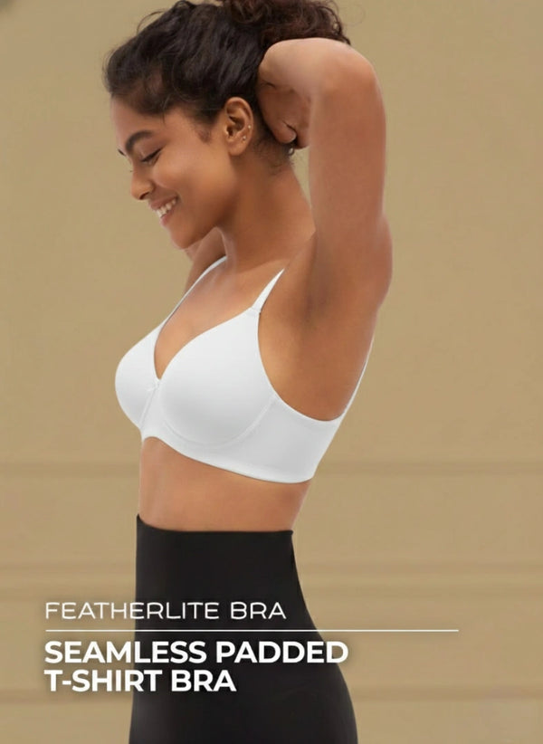 Featherlite - Padded Non-Wired Medium Coverage Ultra-Light Polyamide Bra