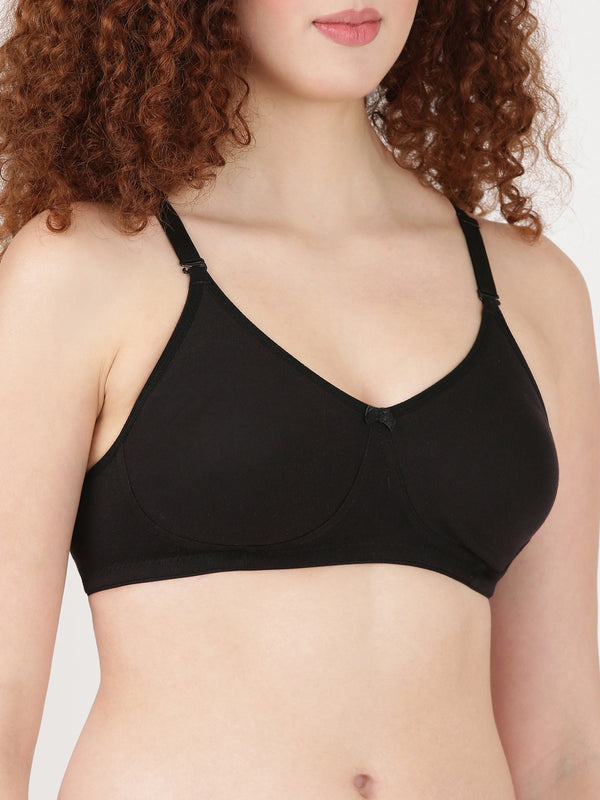 Buy Blossom Bra_Removable Straps_T-SHIRT BRA_2511 BLACK 2