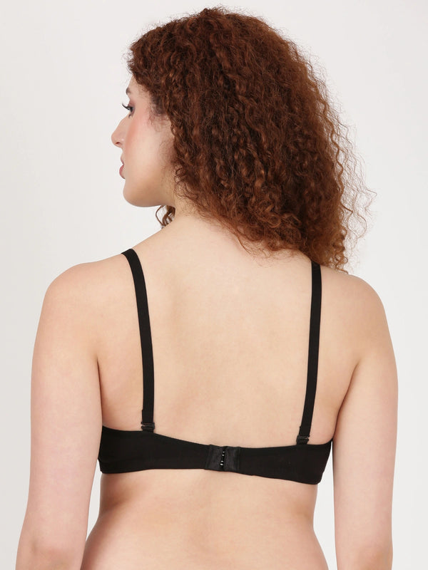 Buy Blossom Bra_Removable Straps_T-SHIRT BRA_2511 BLACK 3