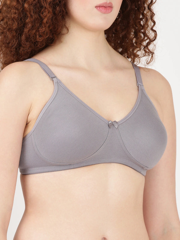 Buy Blossom Bra_Removable Straps_T-SHIRT BRA_2511 GREY 2