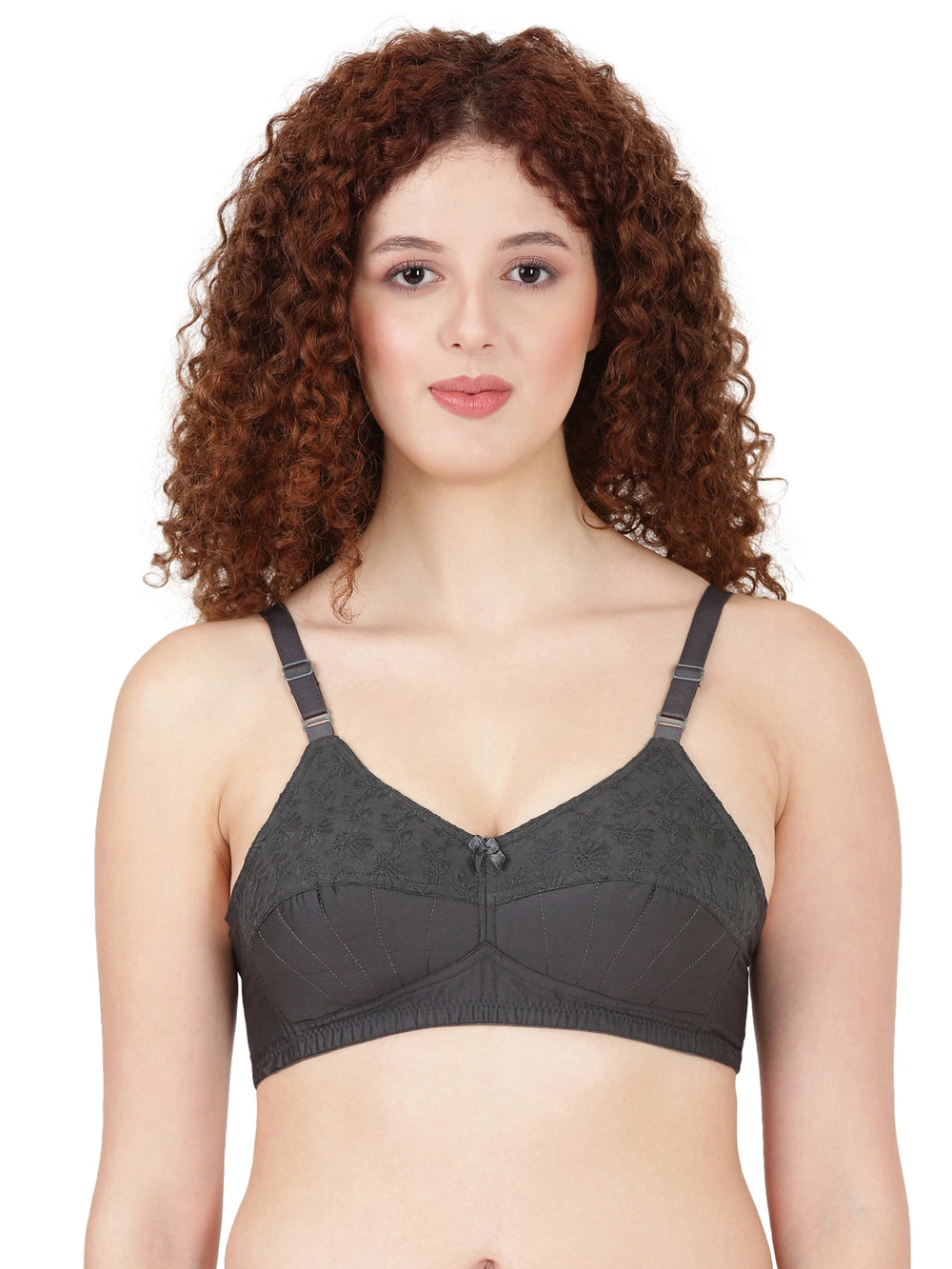 blossom-hako lift-woven cotton-support bra