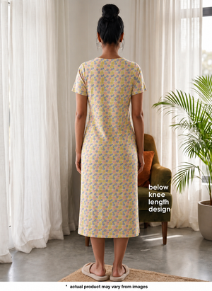 Buy_Blossom_Casual_Below-Knee_Length_Round_Neck_Printed_Cotton_Spandex_Dress_