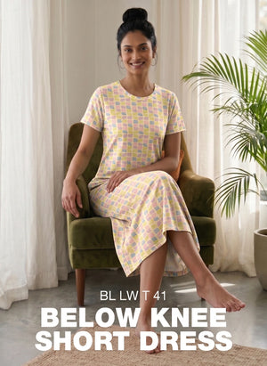Buy_Blossom_Casual_Below-Knee_Length_Round_Neck_Printed_Cotton_Spandex_Dress_Yellow-