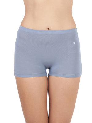 Feather Shorts -Stretchable Modal Mid-Rise Boyshorts with Chafe-Free Fit & Secure Waistband _Pack of 2