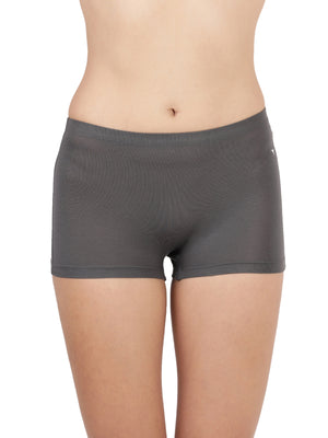 Feather Shorts -Stretchable Modal Mid-Rise Boyshorts with Chafe-Free Fit & Secure Waistband _Pack of 2