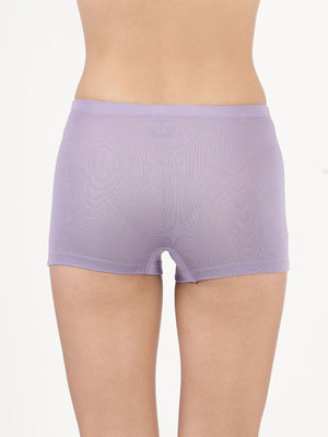 Feather Shorts -Stretchable Modal Mid-Rise Boyshorts with Chafe-Free Fit & Secure Waistband _Pack of 2