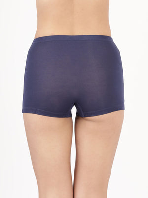 Feather Shorts -Stretchable Modal Mid-Rise Boyshorts with Chafe-Free Fit & Secure Waistband _Pack of 2