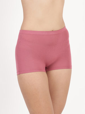 Feather Shorts -Stretchable Modal Mid-Rise Boyshorts with Chafe-Free Fit & Secure Waistband _Pack of 2