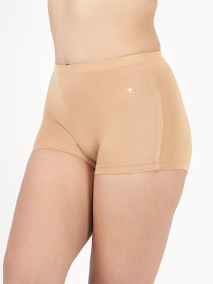 Feather Shorts -Stretchable Modal Mid-Rise Boyshorts with Chafe-Free Fit & Secure Waistband _Pack of 2