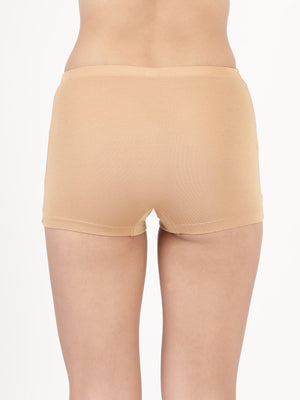 Feather Shorts -Stretchable Modal Mid-Rise Boyshorts with Chafe-Free Fit & Secure Waistband _Pack of 2