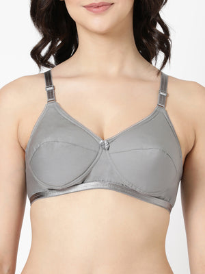Buy Blossom_Cool Foam Bra_Padded Cups and U-Back Support_Dark Grey-2
