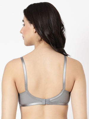 Buy Blossom_Cool Foam Bra_Padded Cups and U-Back Support_Dark Grey-3