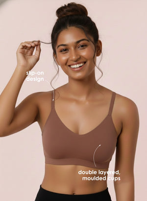 Buy_Blossom_Daffodils_Slip_On_Bra_Teens_Bra_Sporty_Bra_Brown-Skin-2