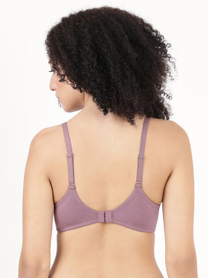 First Touch Pad - Lightly Padded Plunge Bra with Cotton Comfort,  & Delicate Lace Trim