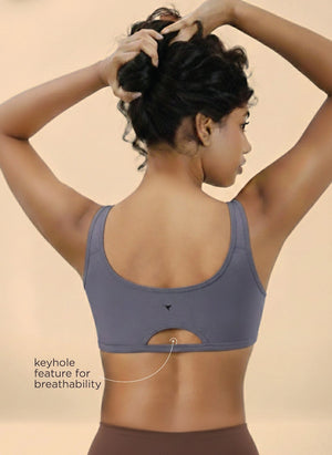 Buy_Blossom_Double layerd_Aesthetic_Slip_On_non padded_stretchable Cotton Bra_Teens_Bra_silver grey
