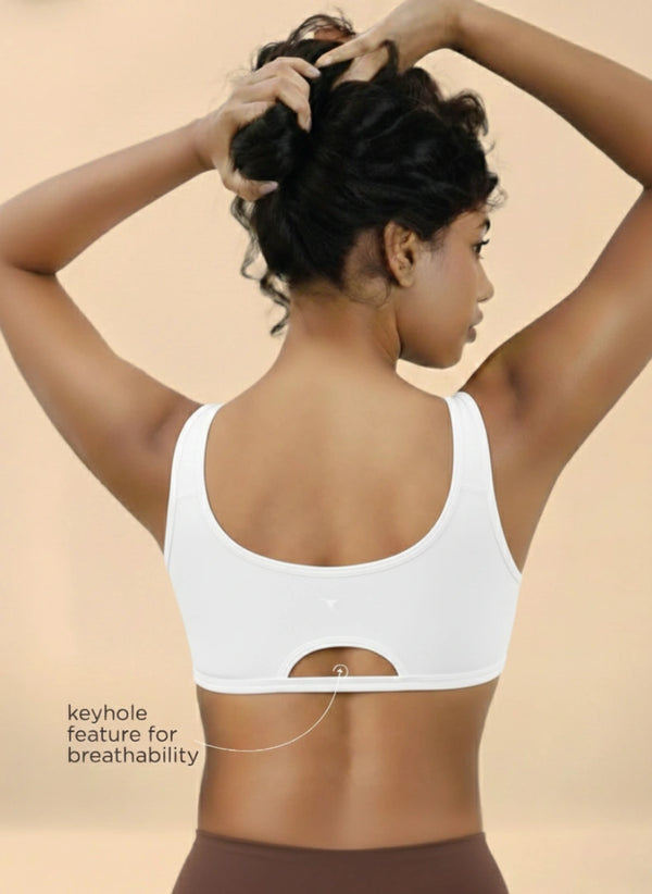 Buy_Blossom_Double layerd_Aesthetic_Slip_On_non padded_stretchable Cotton Bra_Teens_Bra