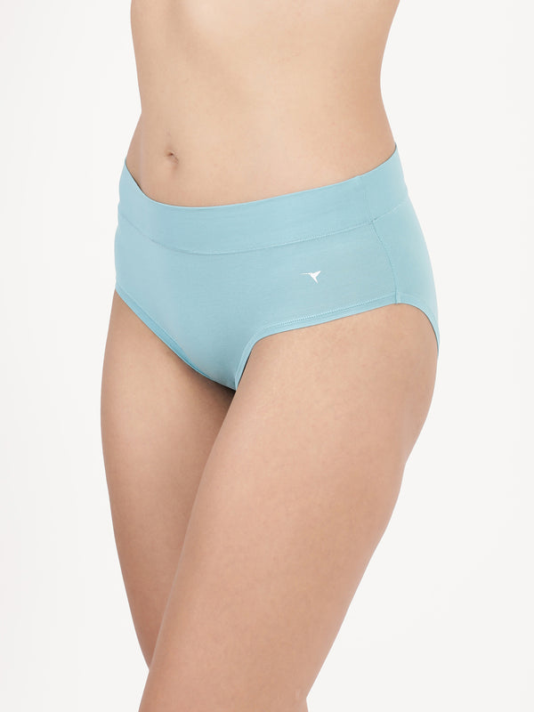 Snug Fit Panty - Seamless, Mid-Rise with Elastic-Free Outer Waistband Pack of 2