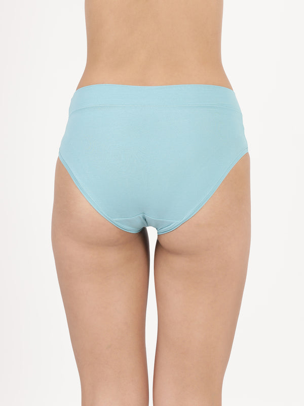 Snug Fit Panty - Seamless, Mid-Rise with Elastic-Free Outer Waistband Pack of 2