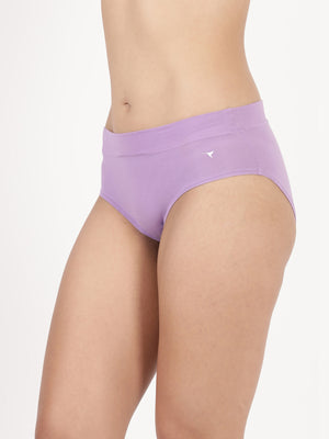 Snug Fit Panty - Seamless, Mid-Rise with Elastic-Free Outer Waistband Pack of 2