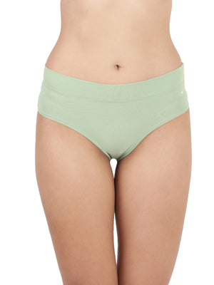 Snug Fit Panty - Seamless, Mid-Rise with Elastic-Free Outer Waistband Pack of 2