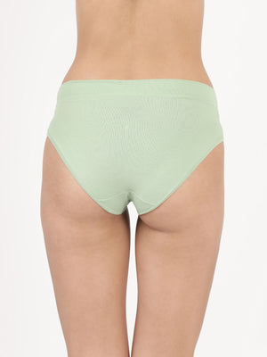 Snug Fit Panty - Seamless, Mid-Rise with Elastic-Free Outer Waistband Pack of 2