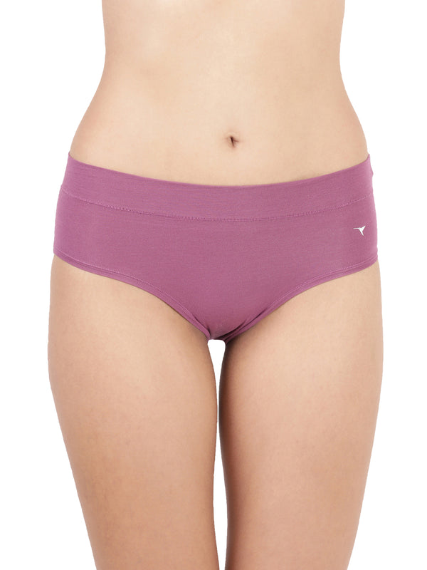 Snug Fit Panty - Seamless, Mid-Rise with Elastic-Free Outer Waistband Pack of 2