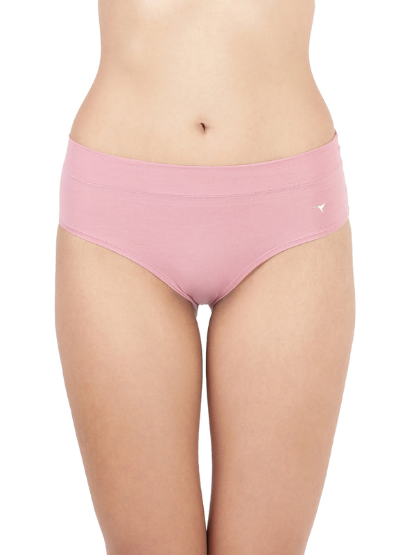 Snug Fit Panty - Seamless, Mid-Rise with Elastic-Free Outer Waistband Pack of 2