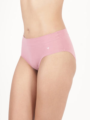 Snug Fit Panty - Seamless, Mid-Rise with Elastic-Free Outer Waistband Pack of 2