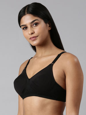 Buy Blossom_Ethnic Bra Cup_Seamless, Supportive_Black-2