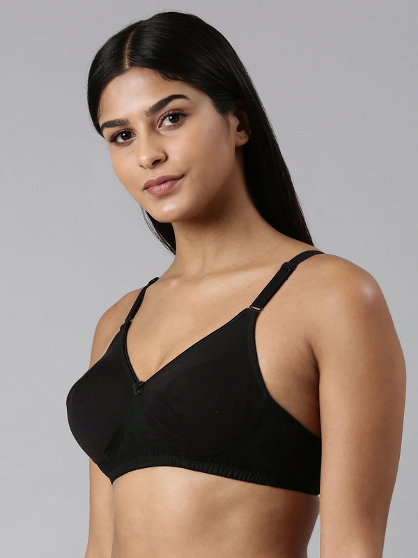 Buy Blossom_Ethnic Bra Cup_Seamless, Supportive_Black-2