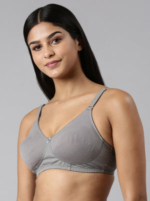 Buy Blossom_Ethnic Bra Cup_Seamless, Supportive_Dark Grey-2