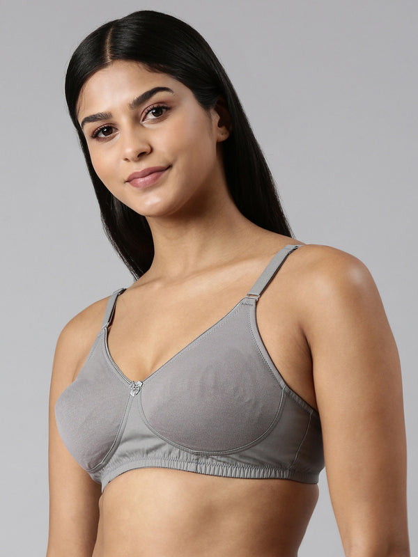 Buy Blossom_Ethnic Bra Cup_Seamless, Supportive_Dark Grey-2