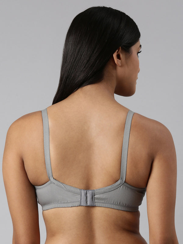 Buy Blossom_Ethnic Bra Cup_Seamless, Supportive_Dark Grey-3
