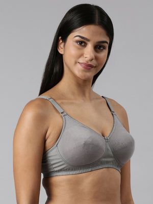 Buy Blossom_Ethnic Bra Cup_Seamless, Supportive_Dark Grey-4