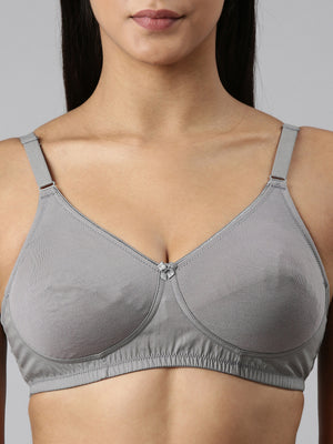Buy Blossom_Ethnic Bra Cup_Seamless, Supportive_Dark Grey-5